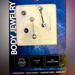 Stylish Stainless Steel Body Jewelry Set